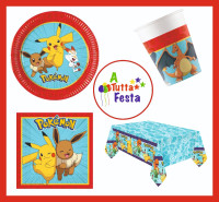 KIT FESTA POKEMON  X24 PERSONE